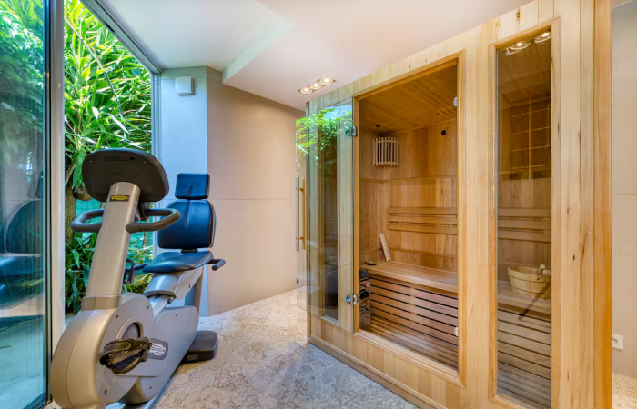 Sauna de la villa jaliel à Cannes
