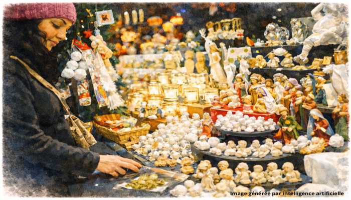 Le marché de Noël : un lieu à visiter à Cannes en fin d'année.