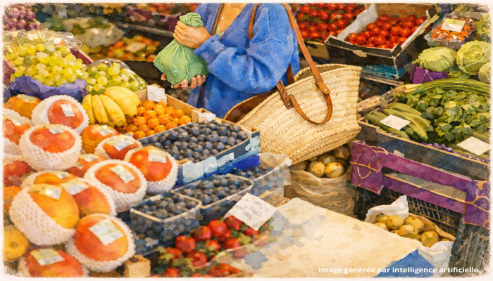 Le marché de forville à Cannes en hiver
