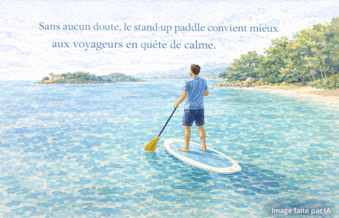 Le stand-up paddle, une activité tellement relaxante.