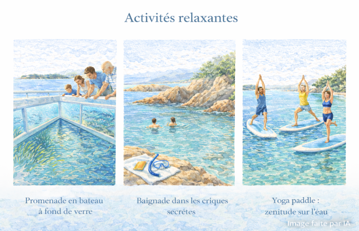 Les activités nautiques tranquilles