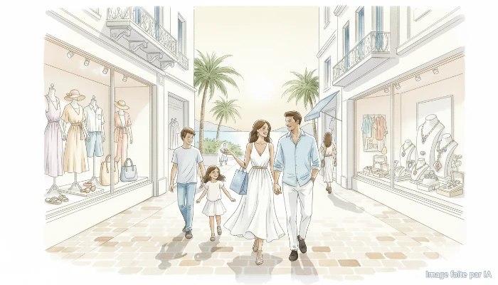 A cannes, les meilleures adresses de boutiques et les commerces se découvrent facilement à pied.