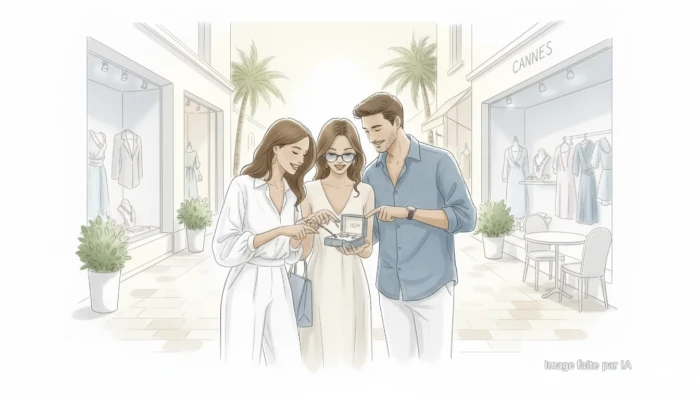 Rue Hoche Cannes où se trouvent les adresses confidentielles connues des locaux.