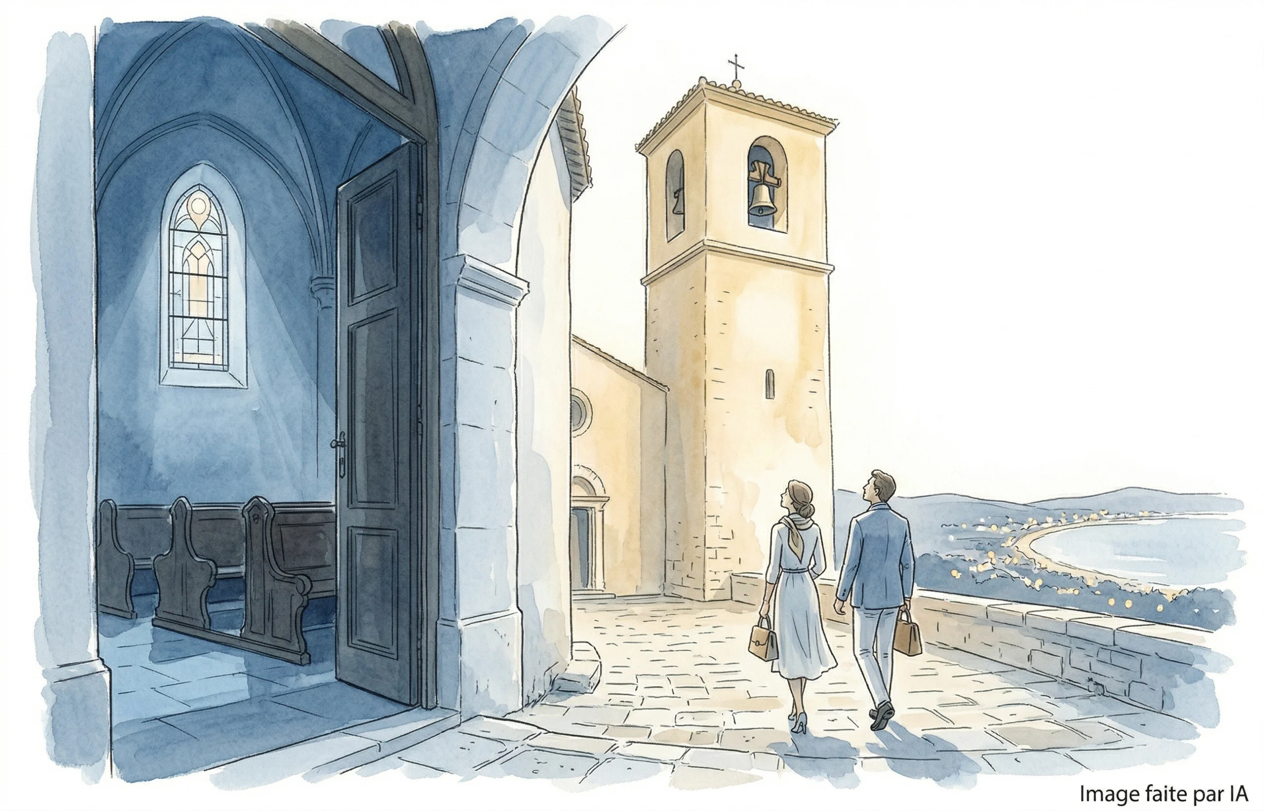 Notre-Dame-d'Espérance est le repère visuel à cannes