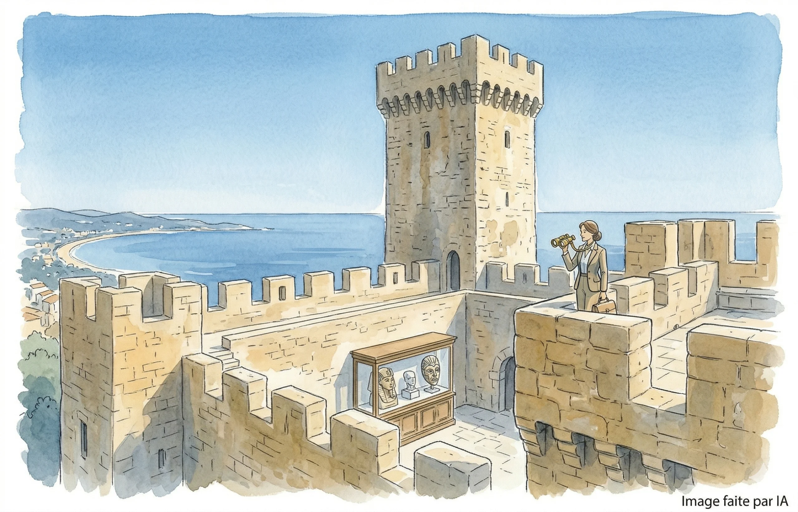 Le Chateau de la Castre a donné naissance au Suquet à Cannes