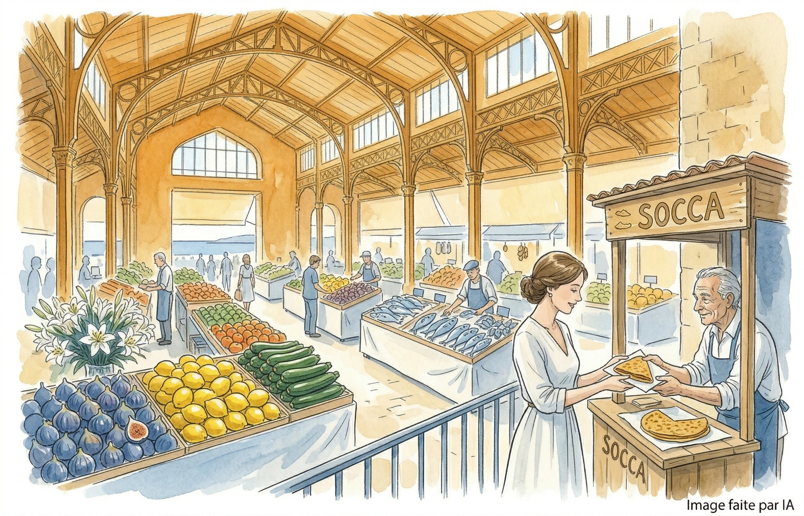 Le marché Forville : le cœur gourmand du Suquet à Cannes