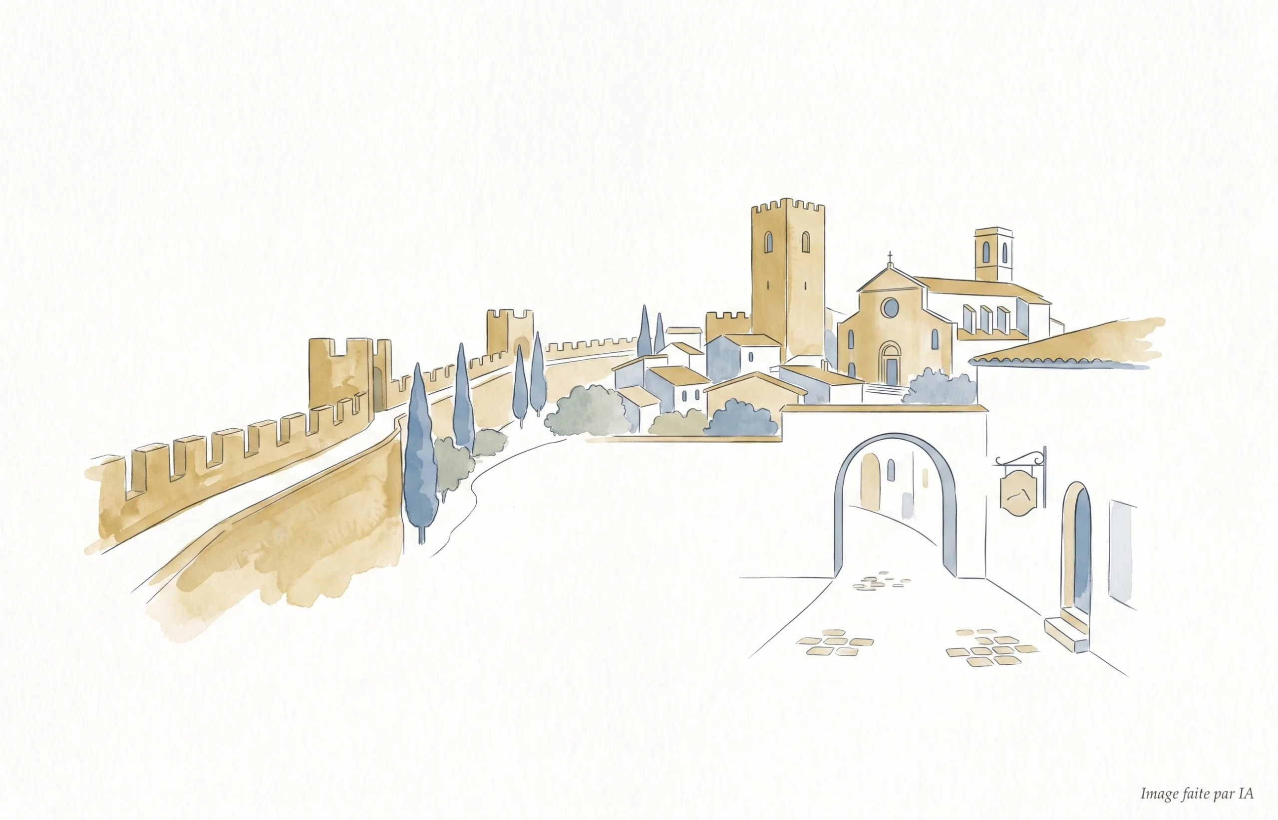 Vue panoramique sur les remparts et les ruelles pavées incontournables lors d'un séjour à Saint-Paul-de-Vence